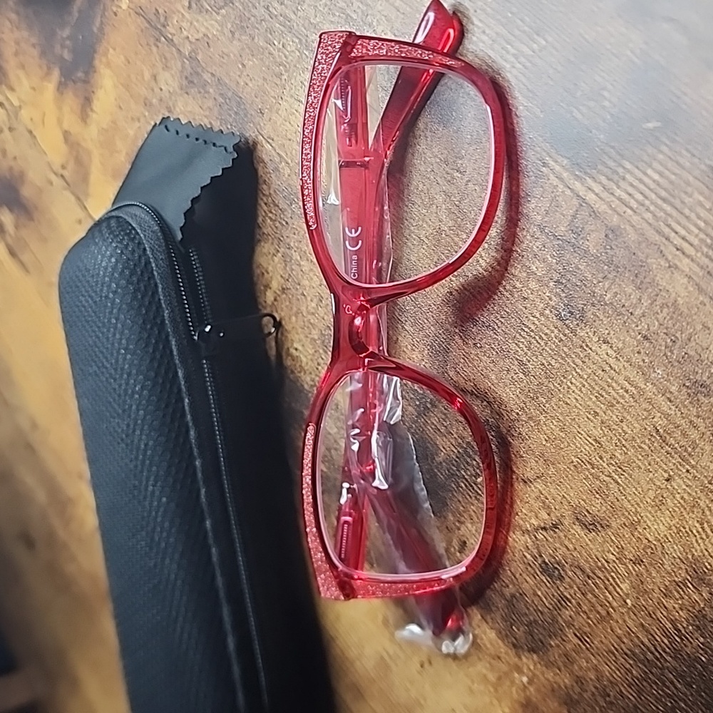 EyeKeeper Fashion Readers Rose Red Glasses No Strength NWT X002SBLDRT